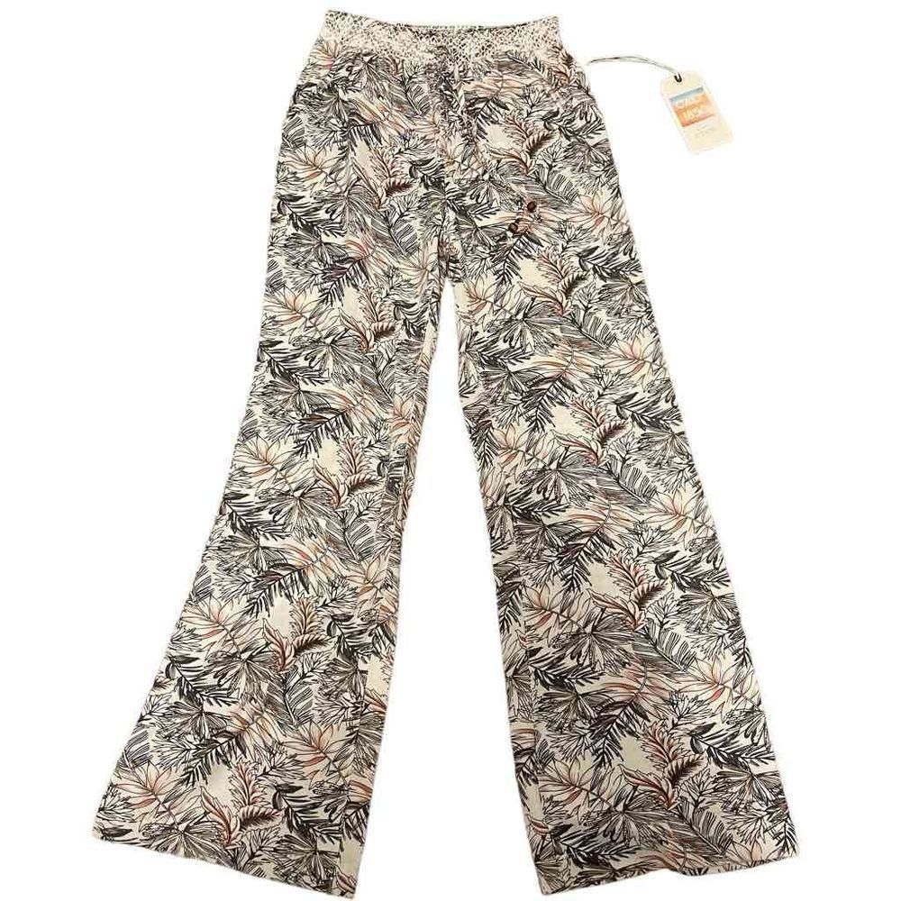 Cali 1850 Drawstring Wide Leg Linen Pants Size M